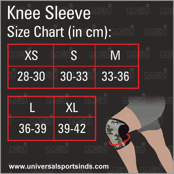 USI Universal Knee Sleeves - 1 PC (5MM) (No return no exchange) Product vendor