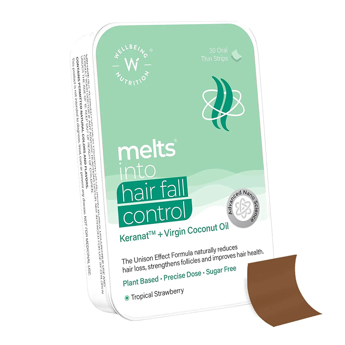 Wellbeing Nutrition Melts Hair Fall Control (30 Oral Strips) Product vendor
