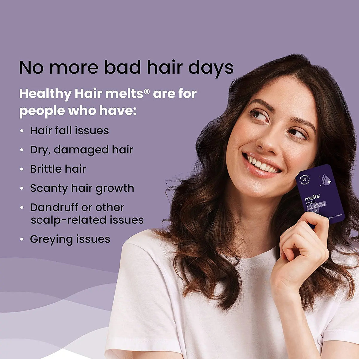 Wellbeing Nutrition Melts Healthy Hair (30 Oral Strips) Product vendor