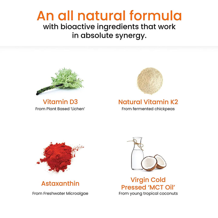 Wellbeing Nutrition Melts Natural Vitamin D3+K2 (30 Oral Strips) Product vendor