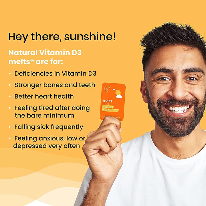 Wellbeing Nutrition Melts Natural Vitamin D3+K2 (30 Oral Strips) Product vendor