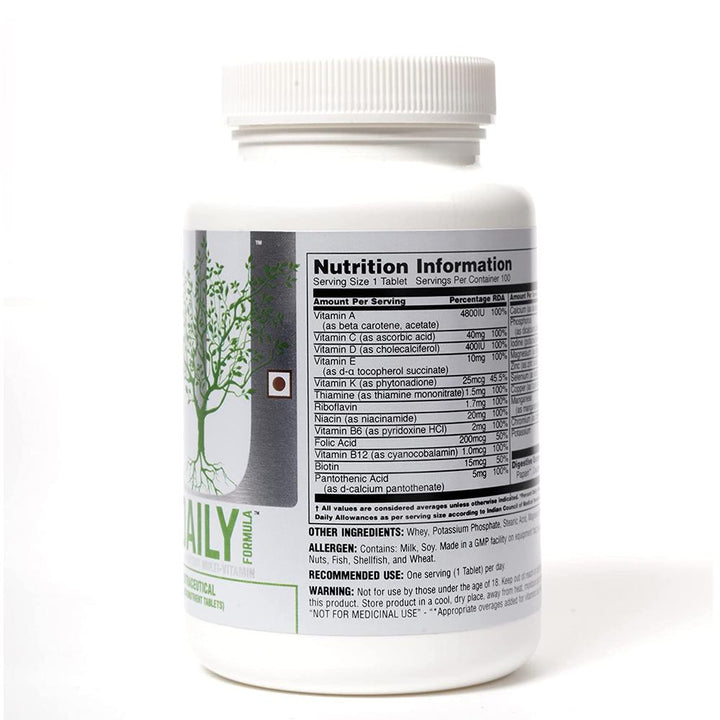 Universal Nutrition Daily multivitamin supplement